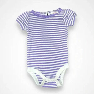 4/$20 Joe Fresh  Purple Striped Onesie